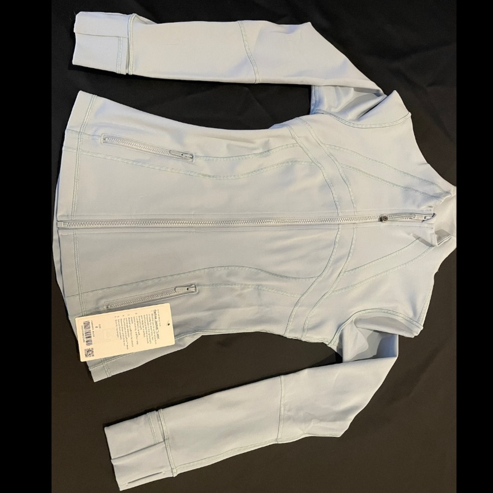 Brand new lululemon define jacket. Too small for me. Its pastel blue with tags